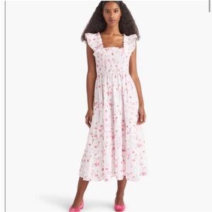 Hill House Ellie Nap Dress Pink Floral Pattern